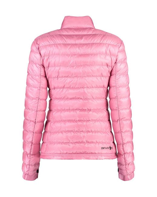 Moncler Pink Walibi Full Zip Down Jacket