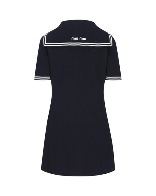 ワンピース MIU MIU Cotton Mini Dress & Tops Miu Miu black organza mini dress - The AP Archive