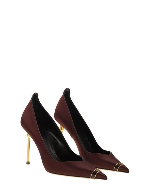 Elisabetta Franchi Brown Pumps With Sculpted Heels