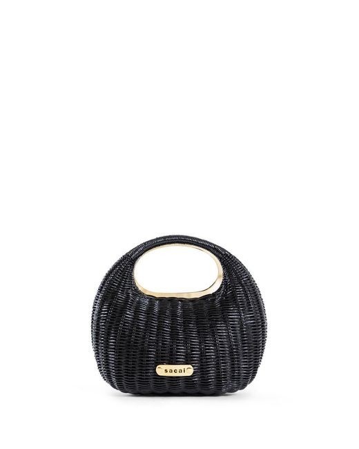 Sacai Black Top Handle Bags