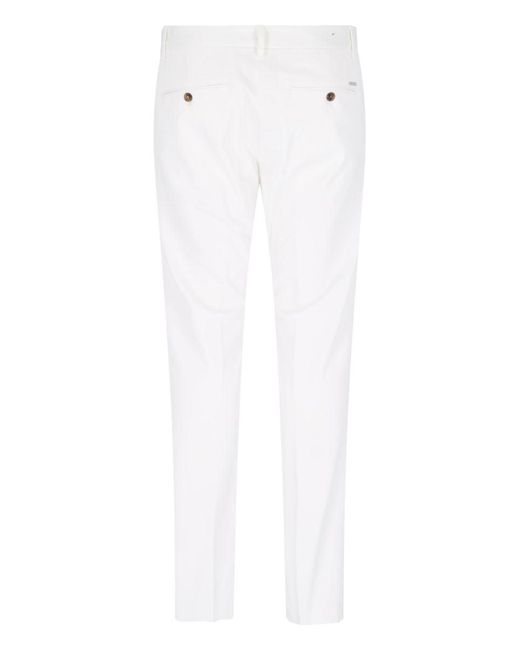 DSquared² White Slim Pants for men