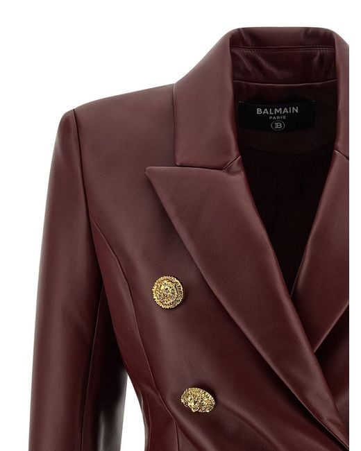 Balmain Brown '6 Bottoni' Blazer