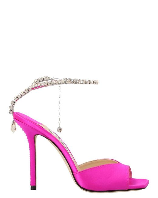 Jimmy Choo 'saeda' Sandals in Pink | Lyst