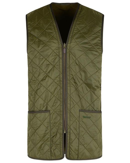 Barbour Green 'Polarquilt' Polyamide Vest for men