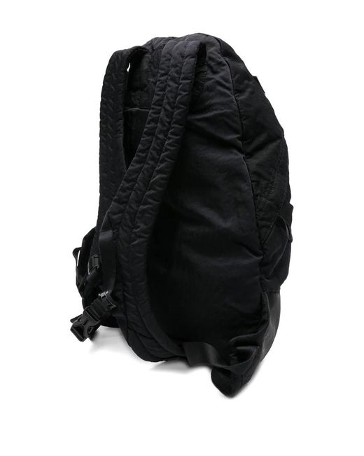 C P Company Black Accessories Back Pack for men