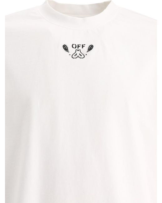 Off-White c/o Virgil Abloh White Off- "Bandana Skate" T-Shirt for men