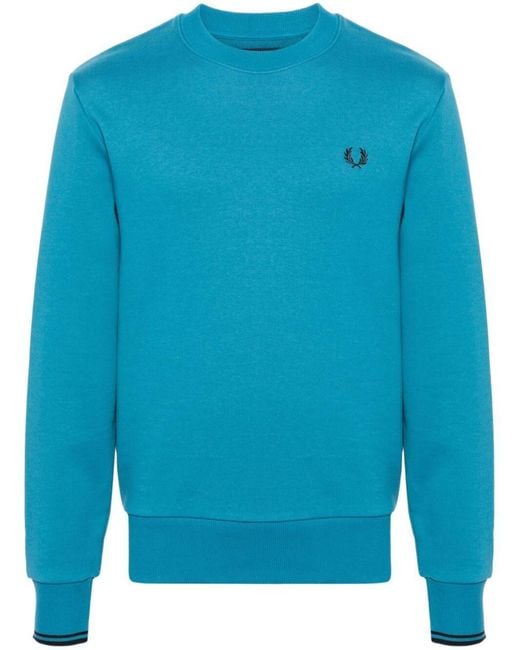 Fred Perry Blue Fp Crew Neck Sweatshirt for men