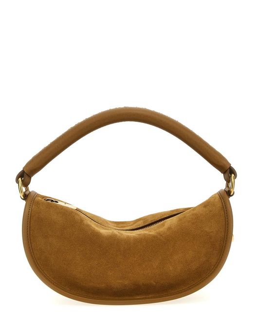 Burberry Brown 'B Clip' Mini Shoulder Bag