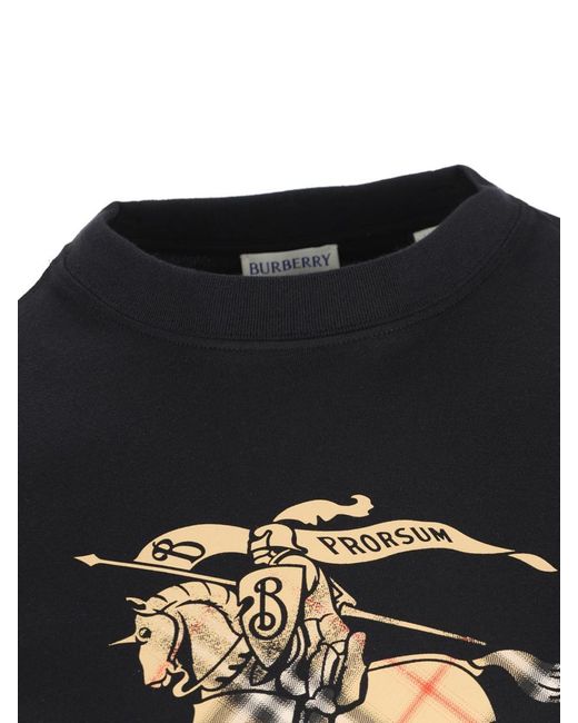 Burberry Black T-Shirt And Polo Shirt for men