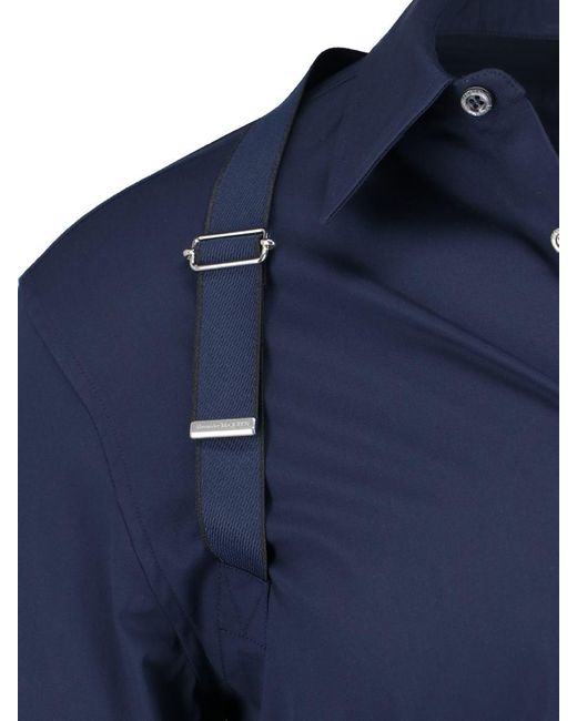 Alexander McQueen Blue Herness Selvedge Shirt for men