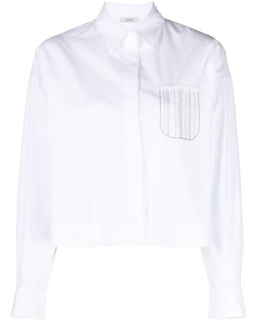 Peserico White Shirt With Pocket