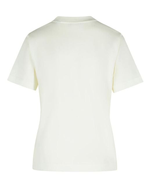 Burberry White Cotton T-Shirt