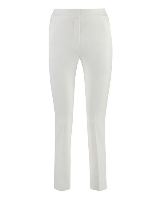Peserico White Cropped Trousers