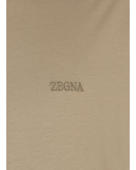 Zegna Natural T-Shirts And Polos for men