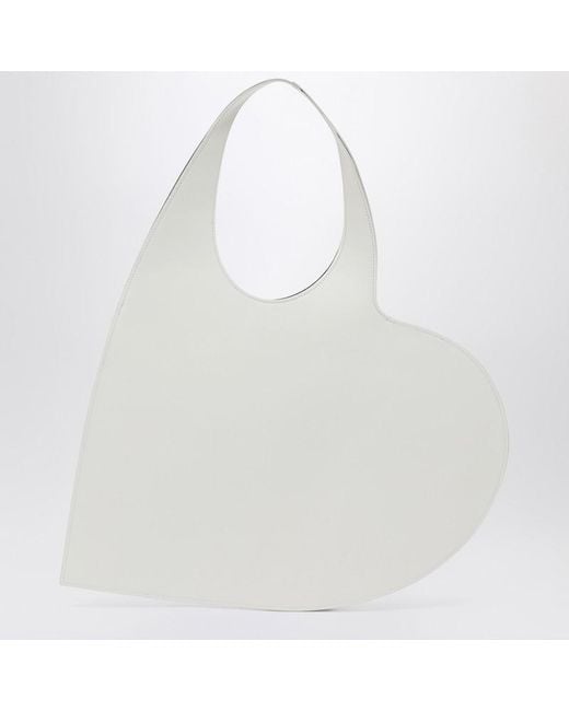 Coperni White Heart Tote Bag