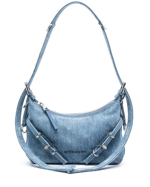 Givenchy Blue Voyou Mini Denim Shoulder Bag