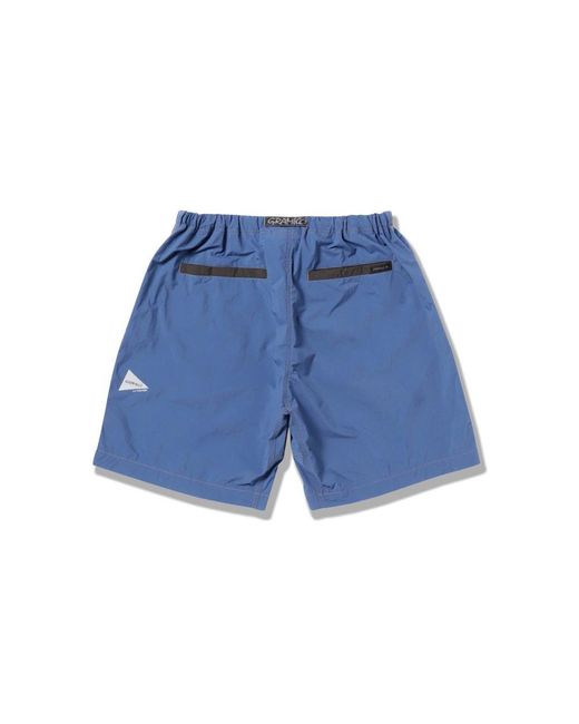 GRAMICCI x and wander Blue Brushed Nylon Short for men