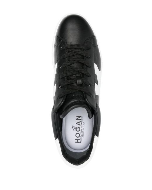 Hogan Black Rebel H562 Leather Sneakers