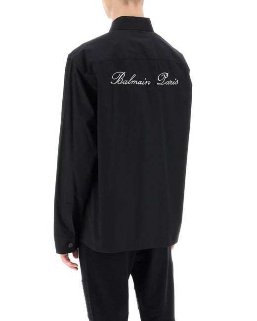 Balmain Black Paris Shirt for men