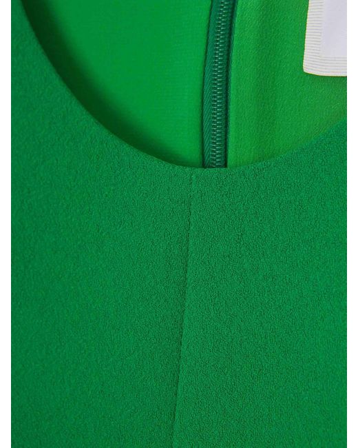 Erdem Green Peplum Midi Dress
