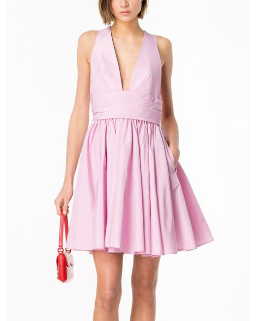 Pinko Pink Mini Taffeta Dress