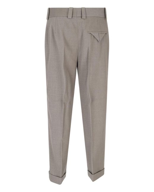 Bottega Veneta Gray Cropped Pants for men