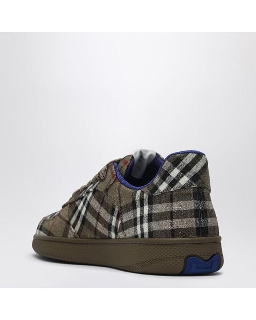 Burberry Brown Sneaker Terrace Check Pattern for men