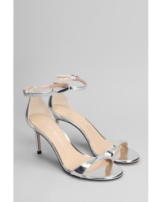 Stuart Weitzman Metallic Nudist Ii Sandals