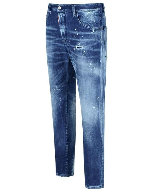 DSquared² Blue Denim Skater Trousers for men