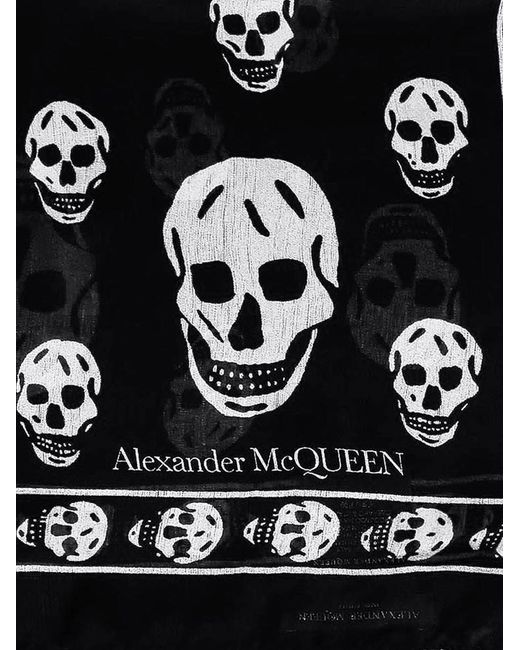 Alexander McQueen Black Scarf for men