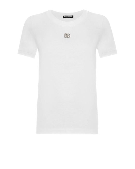 Dolce & Gabbana White T-shirts And Polos