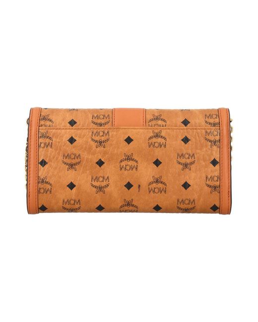 MCM Brown Tracy Chain Wallet