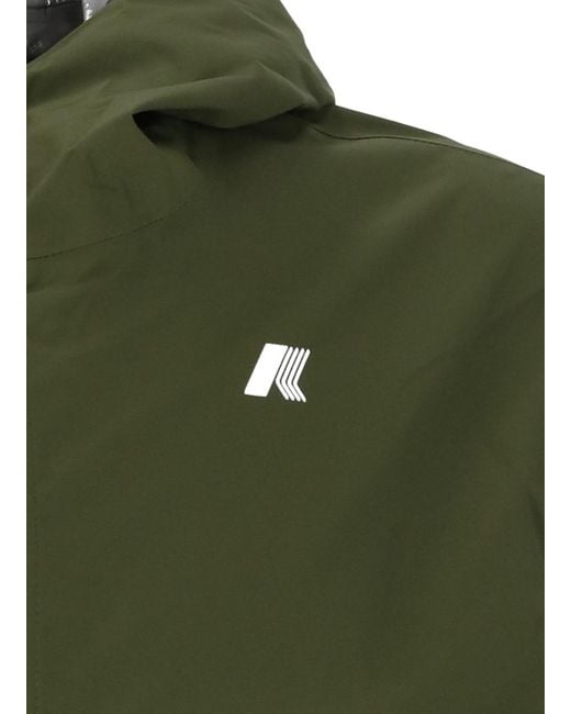 K-Way Green Coats for men