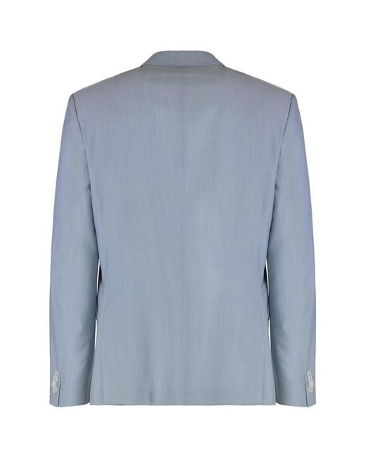 Boss Blue Virgin Wool Blend Two-Pieces Suit for men