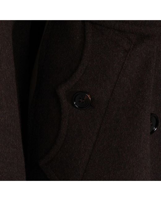 Burberry Black Dark Cashmere Coat