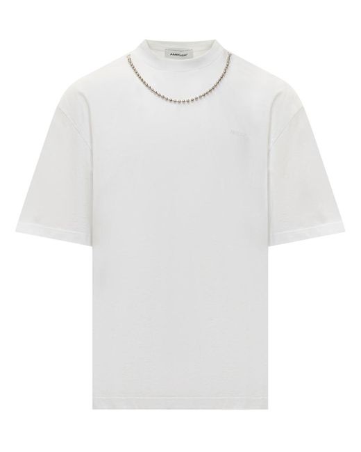 Ambush White Ballchain T-Shirt for men