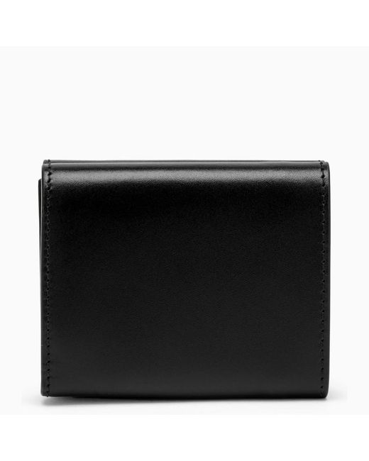 A.P.C. Genève Black Leather Trifold Wallet