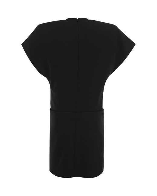 Sportmax Black Pesi - Stretch Viscose Mini Dress