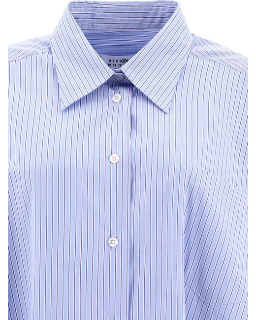 Maison Margiela Blue Striped Shirt