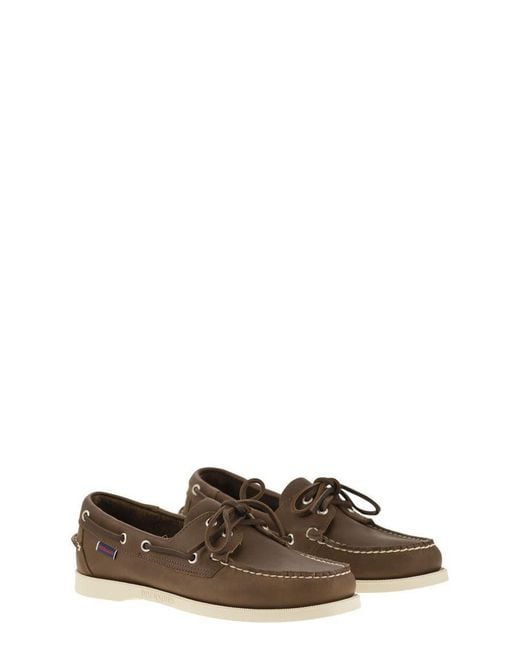 Sebago Brown Docksides Portland for men