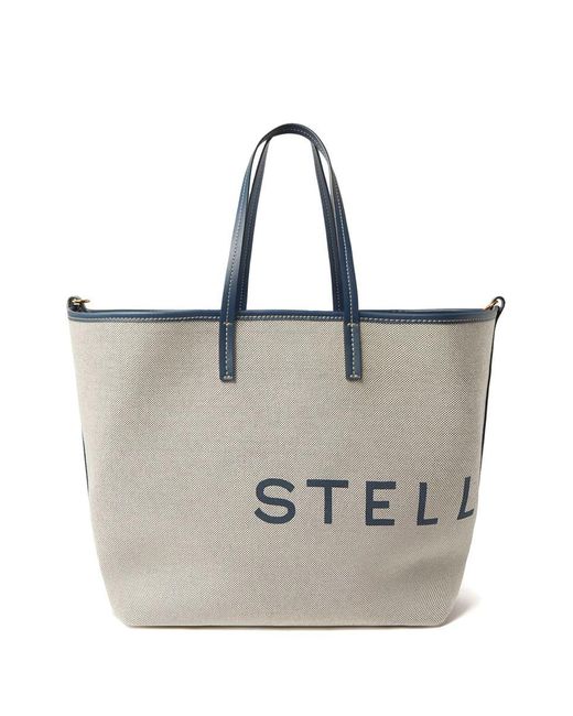 Stella McCartney Blue Tote Bag With Print