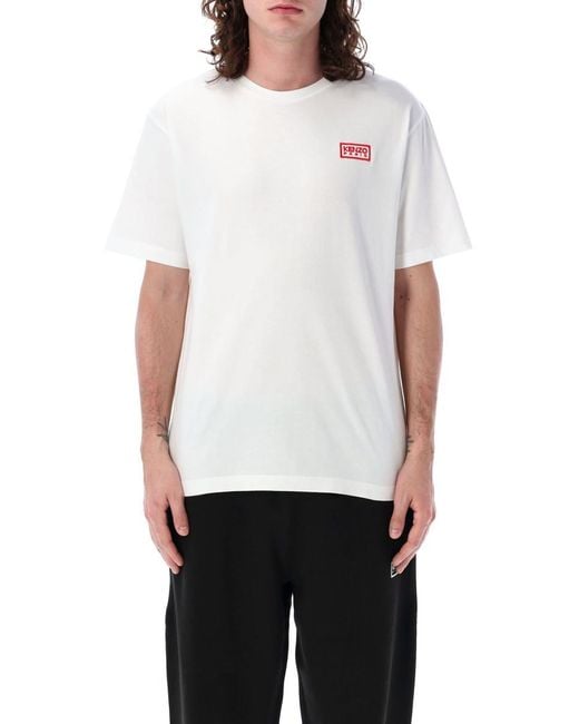 KENZO White Bicolor Kp Classic T-Shirt for men