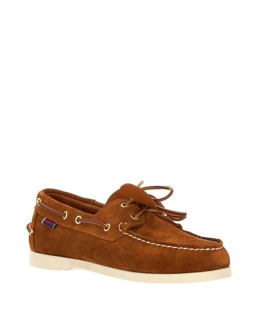 Sebago Brown Flat Shoes for men