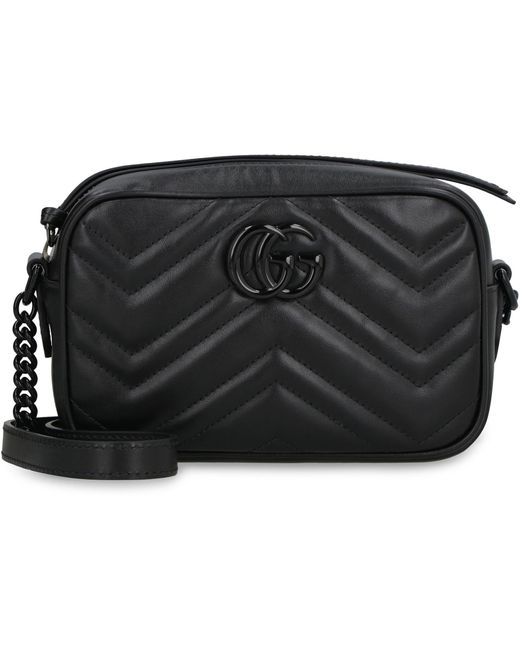 Gucci Black GG Marmont Quilted Leather Camera-bag