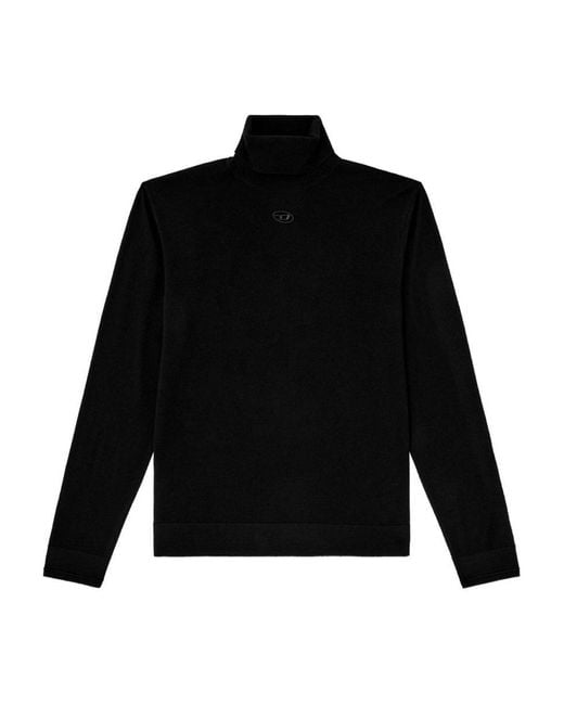 DIESEL Black 'K-Varta' Turtleneck Sweater for men