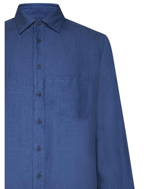 Sease Blue Classic Bd Shirt for men