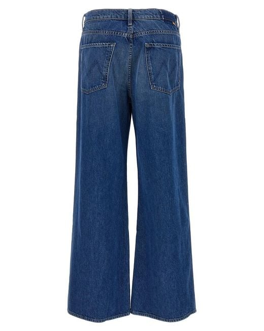 Mother Blue The Ditcher Roller Sneak Jeans