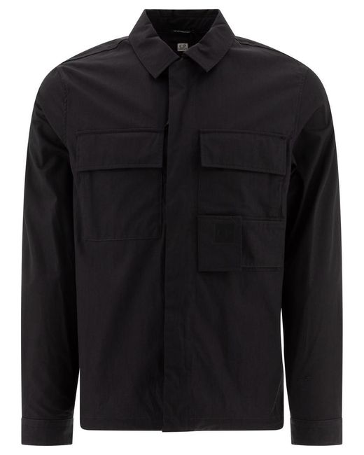 C P Company Black The Metropolis Serie Utility Jackets for men