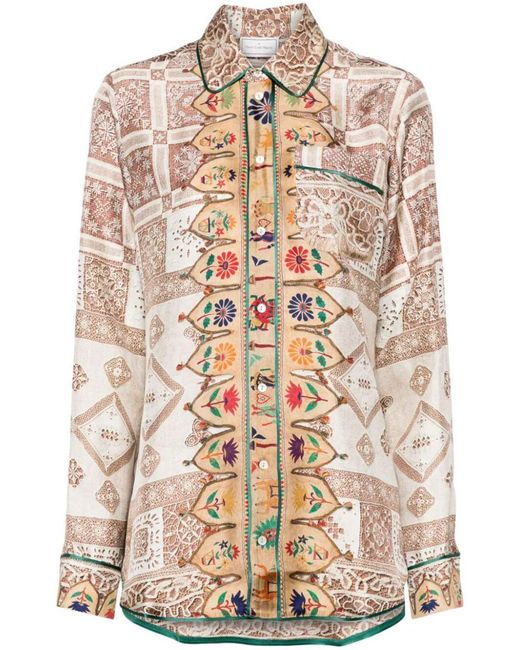 Pierre Louis Mascia Multicolor Printed Shirt