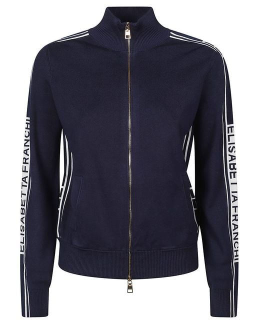 Elisabetta Franchi Blue Sweatshirt